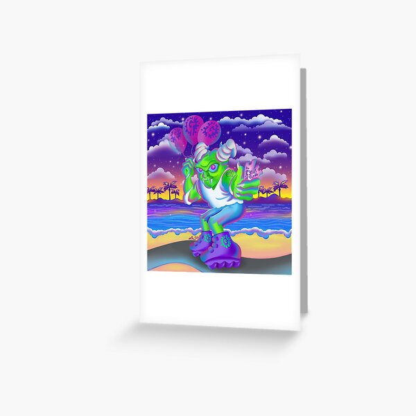 Vista previa del artículo con la obra «TerrorTierra de terror en Lisa Frank Paradise», diseñado y vendido por CryptKandy.