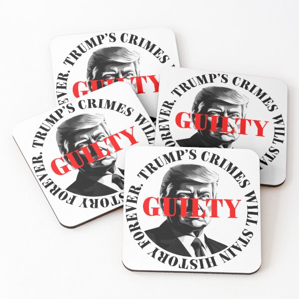 Item preview, President Donald Trump guilty. Protest slogan. designed and sold by Drone-tees.