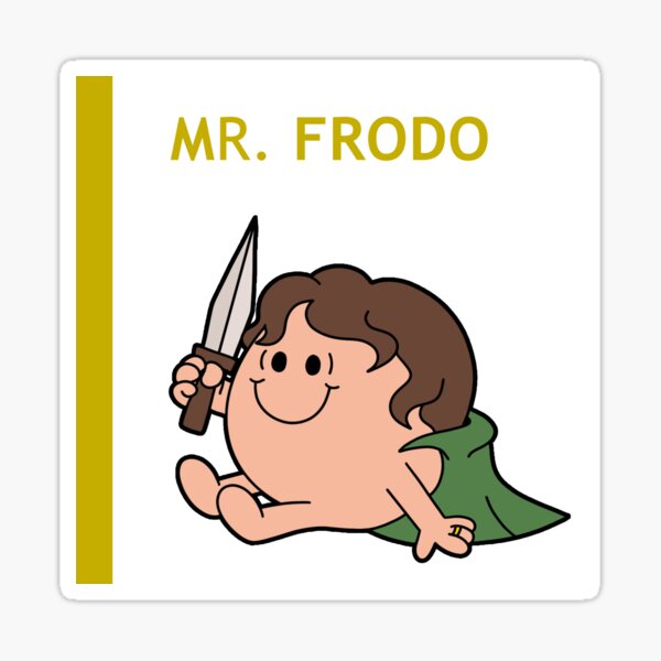 Aperçu de l'œuvre Monsieur Frodon (Seigneur des anneaux) créée et vendue par MonsieurGeek.