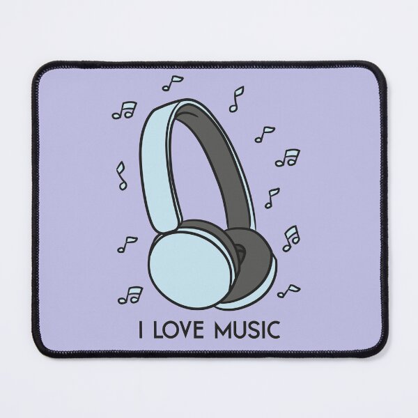 Item preview, Phrase I love Music cartoonish by ApoloOscar designed and sold by DarielaGrafik.