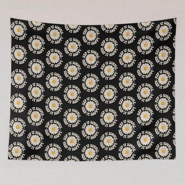 Item preview, Keep It Simple Keep It Happy Flower Design designed and sold by GesparHouse.
