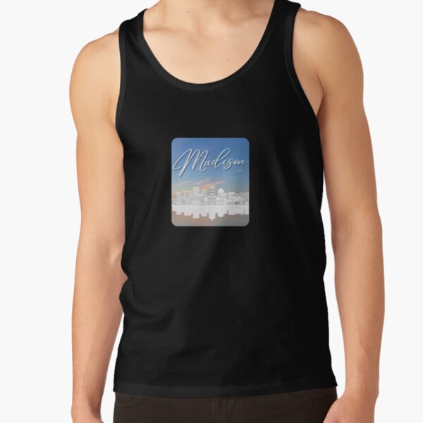 Vista previa del artículo con la obra «Madison, Wisconsin Vista del horizonte sobre el lago Mendota», diseñado y vendido por WISCO SHOP.