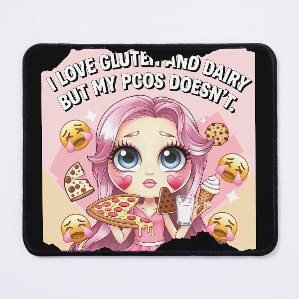 Item preview, I Love Gluten & Dairy, But My PCOS Doesn’t designed and sold by T-ShirtArtTom.