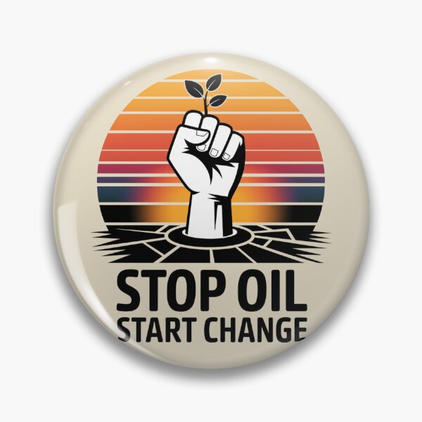 Item preview, Stop Oil, Start Change designed and sold by SignumShop.