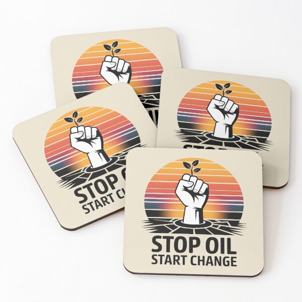 Item preview, Stop Oil, Start Change designed and sold by SignumShop.