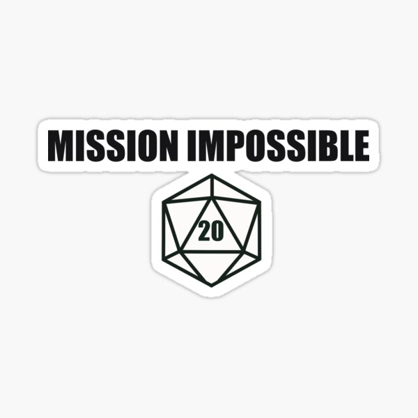 Vista previa del artículo con la obra «Misión imposible », diseñado y vendido por CheylaDesigns.