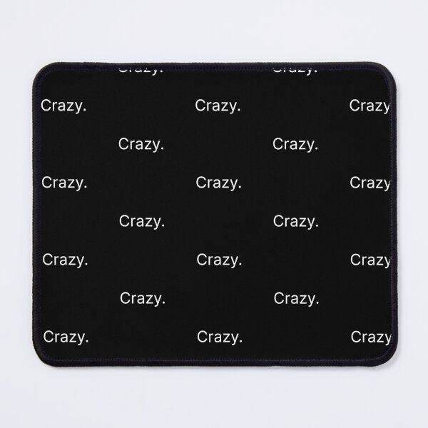Item preview, Word "Crazy." designed and sold by beAwareShop.
