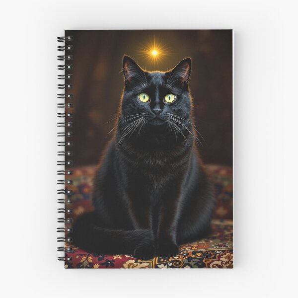 Item preview, Black Cat with Bright Idea designed and sold by HabitableMoons.