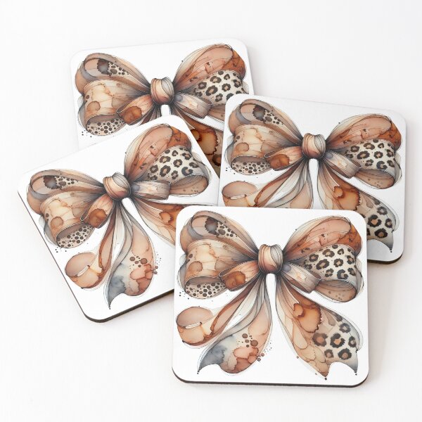 Item preview, Watercolour Bow Leopard Design designed and sold by asudesign.