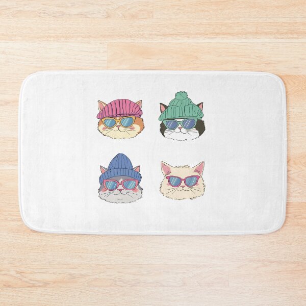 Item preview, Cool Cats in Beanies and Sunglasses Collection designed and sold by livein105.