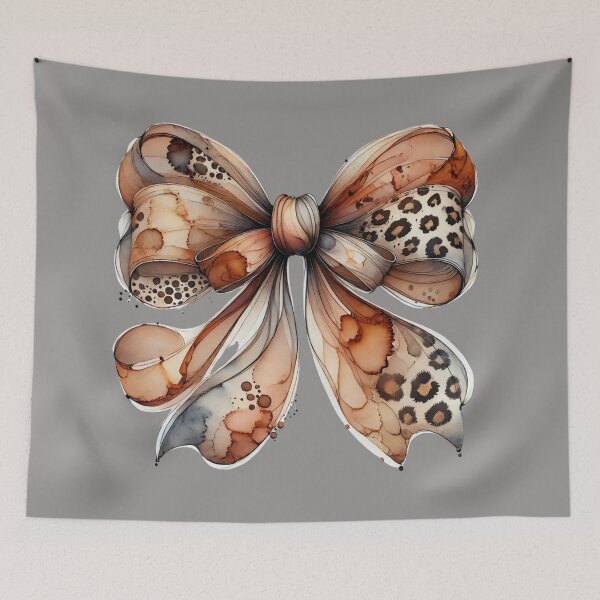 Item preview, Watercolour Bow Leopard Design designed and sold by asudesign.