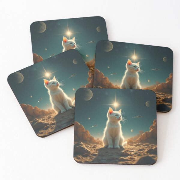 Item preview, White Kitten from Mars designed and sold by HabitableMoons.