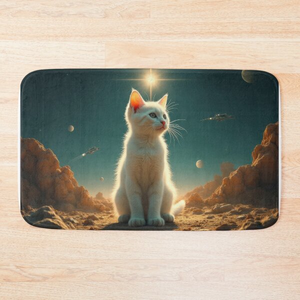 Item preview, White Kitten from Mars designed and sold by HabitableMoons.