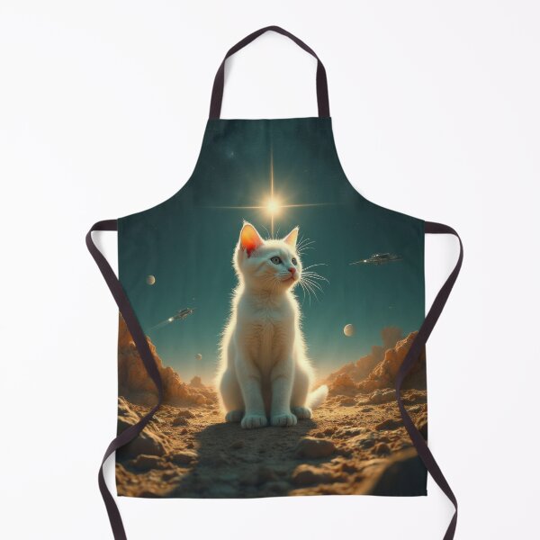 Item preview, White Kitten from Mars designed and sold by HabitableMoons.