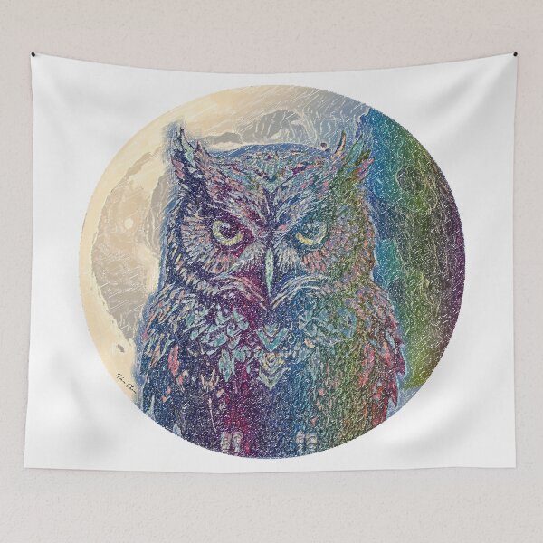Item preview, Mystical Moon Owl designed and sold by Hen-C-Art.