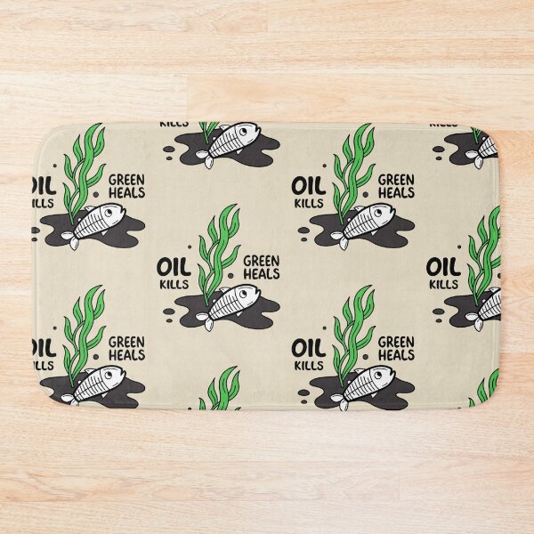 Item preview, Oil Kills, Green Heals designed and sold by SignumShop.