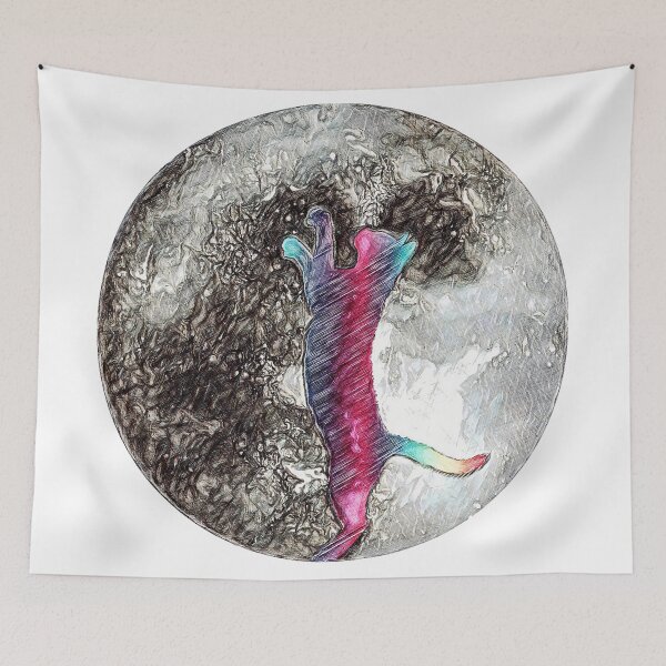 Item preview, Cosmic Cat designed and sold by Hen-C-Art.