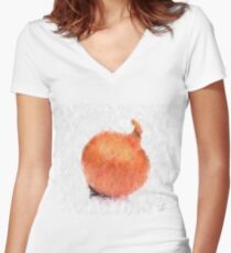 Big Onion Women's Fitted V-Neck T-Shirt
