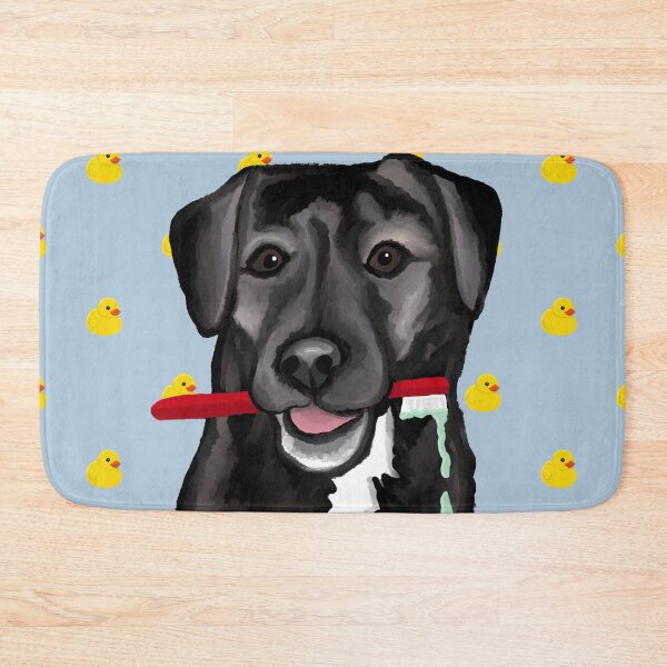 Item preview, Minty Fresh - Dog Brushing his teeth designed and sold by Quick Brown Fox Canada.