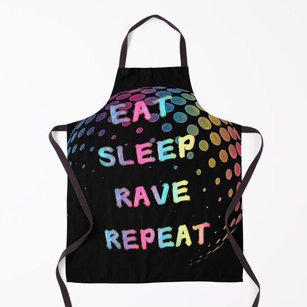 Item preview, Psychedelic Rave Ball Eat sleep rave repeat designed and sold by Hen-C-Art.