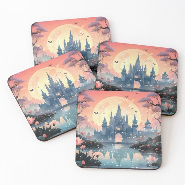 Item preview, Enchanted Castle- A retro fantasy escape designed and sold by Hen-C-Art.