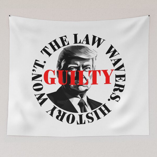 Item preview, President Donald Trump guilty. Protest slogan. designed and sold by Drone-tees.