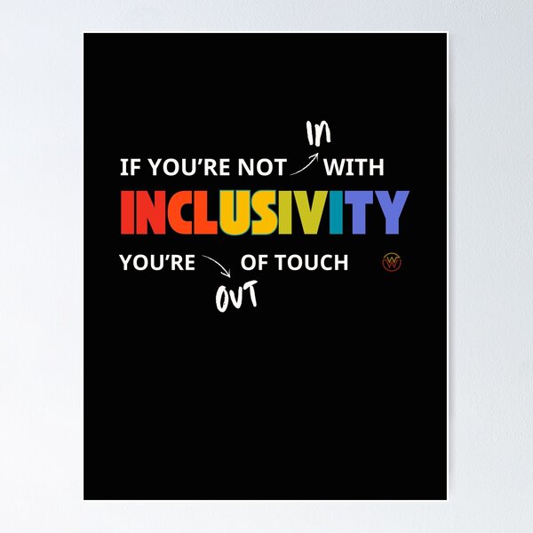 Item preview, IN with Inclusivity - for dark products designed and sold by WaamScabam.