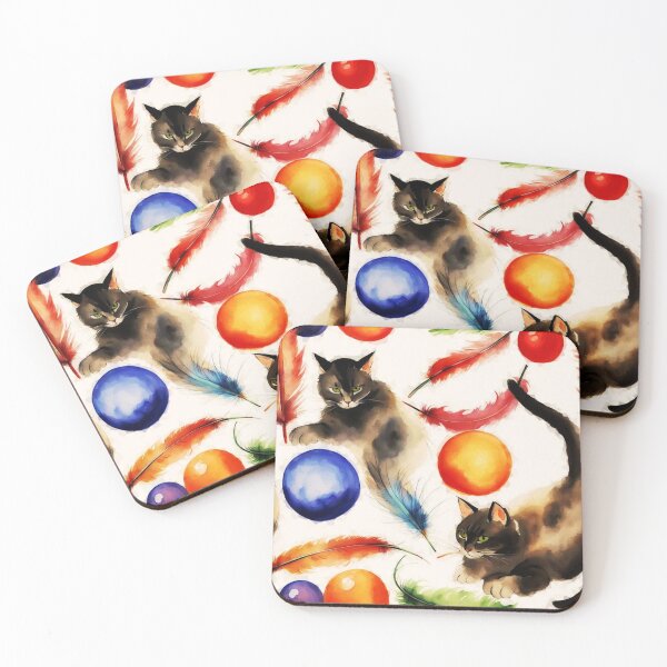 Item preview, Cats, cats, cats and more cats and some feathers... designed and sold by Helios Be. Lavsh.
