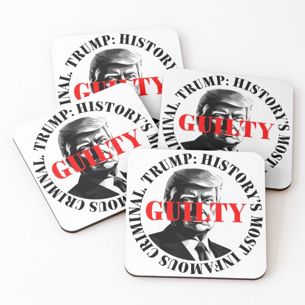 Item preview, President Donald Trump guilty. Protest slogan. designed and sold by Drone-tees.