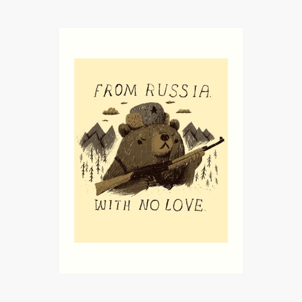 from russia with no love Art Print
