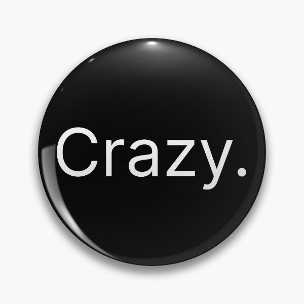 Item preview, Word "Crazy." designed and sold by beAwareShop.