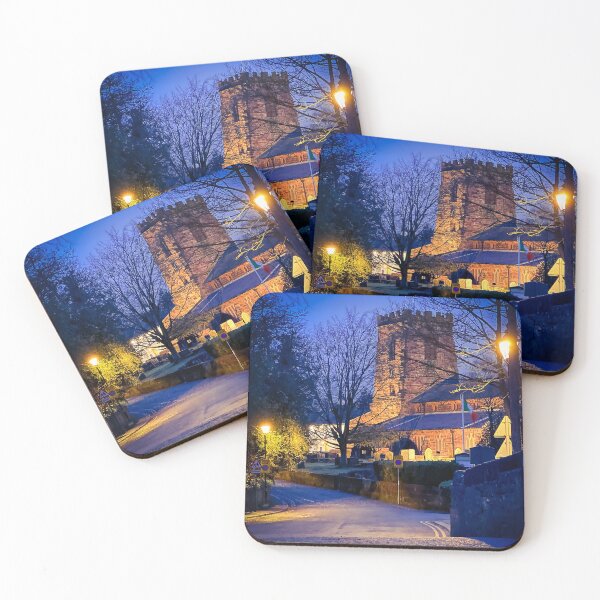 Item preview, Winter evening looking down Church Lane, Grappenhall, South Warrington, Cheshire, UK designed and sold by Local gifts from HotpixUK .