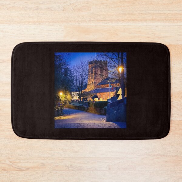 Item preview, Winter evening looking down Church Lane, Grappenhall, South Warrington, Cheshire, UK designed and sold by Local gifts from HotpixUK .