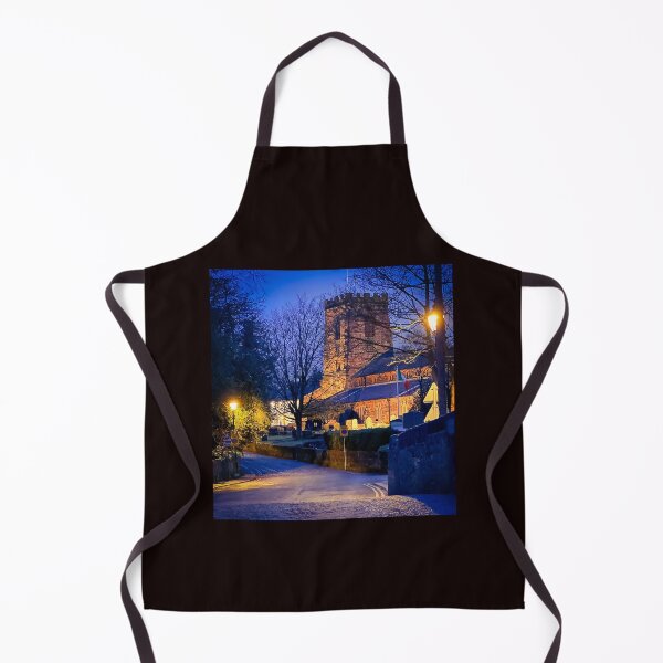 Item preview, Winter evening looking down Church Lane, Grappenhall, South Warrington, Cheshire, UK designed and sold by Local gifts from HotpixUK .