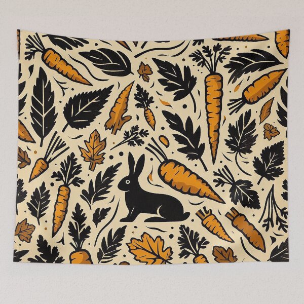 Item preview, Autumn Rabbit and Carrot Pattern designed and sold by zzz888.