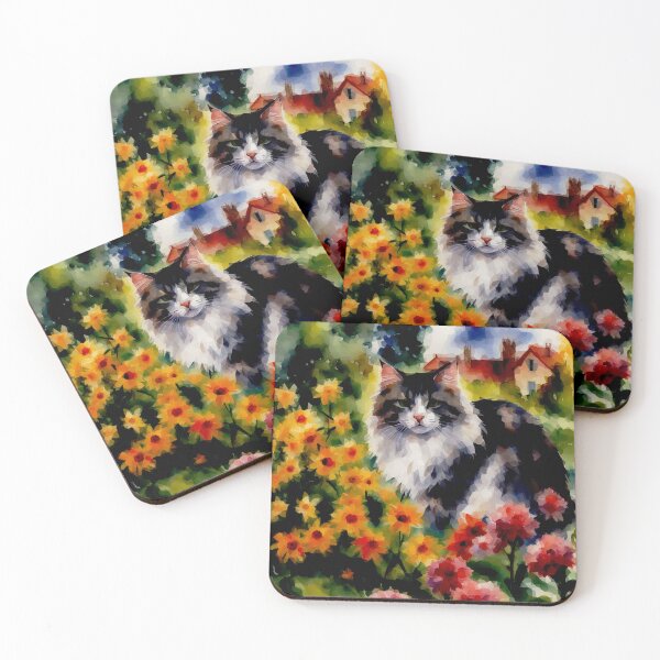 Item preview, Cats, cats, cats and flowers designed and sold by Helios Be. Lavsh.