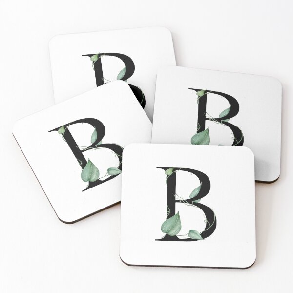 Item preview, Elegant Botanical Letter 'B' – Nature-Inspired Monogram Art designed and sold by DigitalArtCanvas .