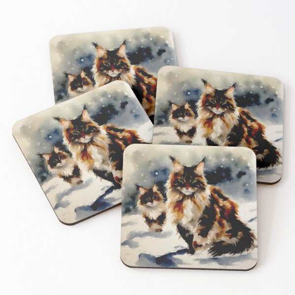 Item preview, Cats, cats, cats in the snow designed and sold by Helios Be. Lavsh.
