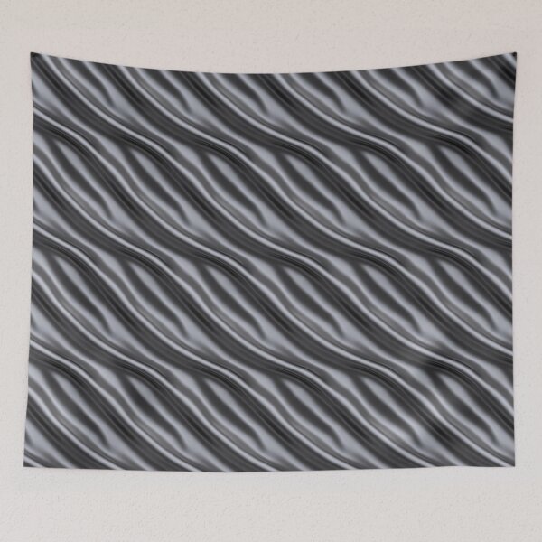 Item preview, Gunmetal Gray Wavy Metallic Texture designed and sold by patternicco.