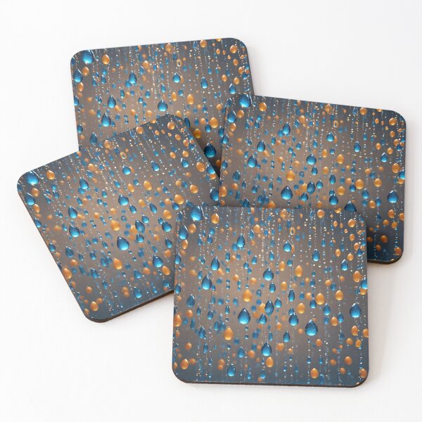 Item preview, Blue Raindrops designed and sold by HebaRK Studio.