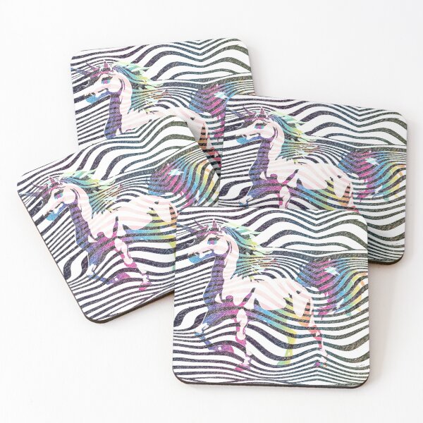 Item preview, Unicorn dust black and white Abstract  designed and sold by Hen-C-Art.