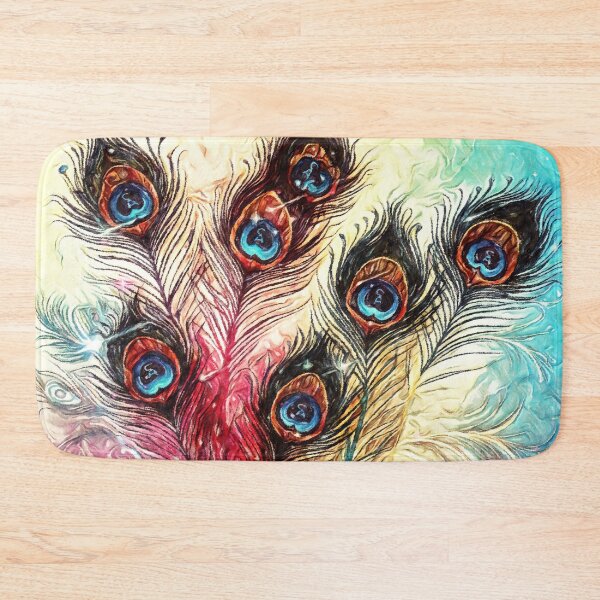 Item preview, Peacock hook Colorful vibe designed and sold by Hen-C-Art.