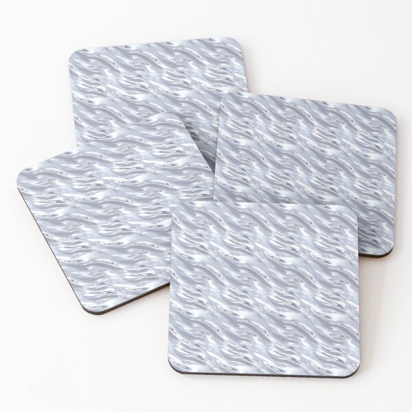 Item preview, Mirror Chrome Wavy Metallic Pattern designed and sold by patternicco.