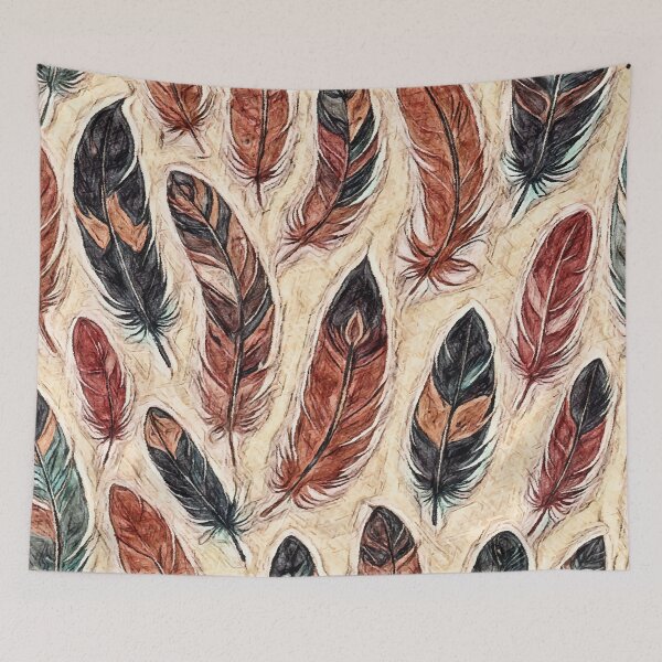 Item preview, Bohemian Feather Vibes designed and sold by Hen-C-Art.