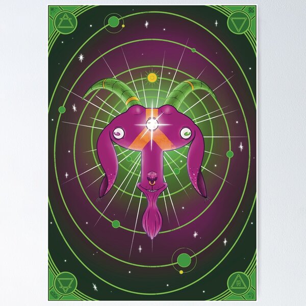 Item preview, Cosmic Goat - Purple designed and sold by Chewy-Tooth.