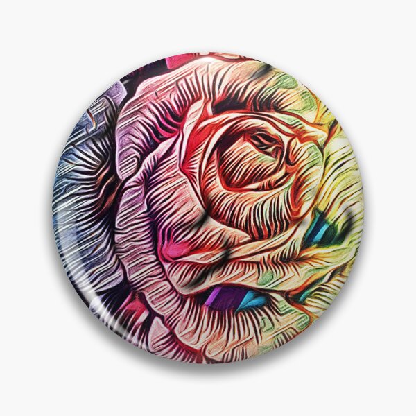 Item preview, Psychedelic Rose designed and sold by Hen-C-Art.