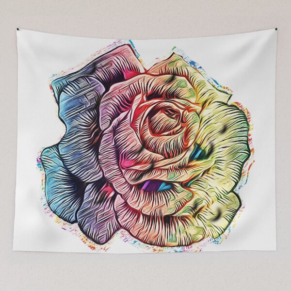 Item preview, Psychedelic Rose designed and sold by Hen-C-Art.