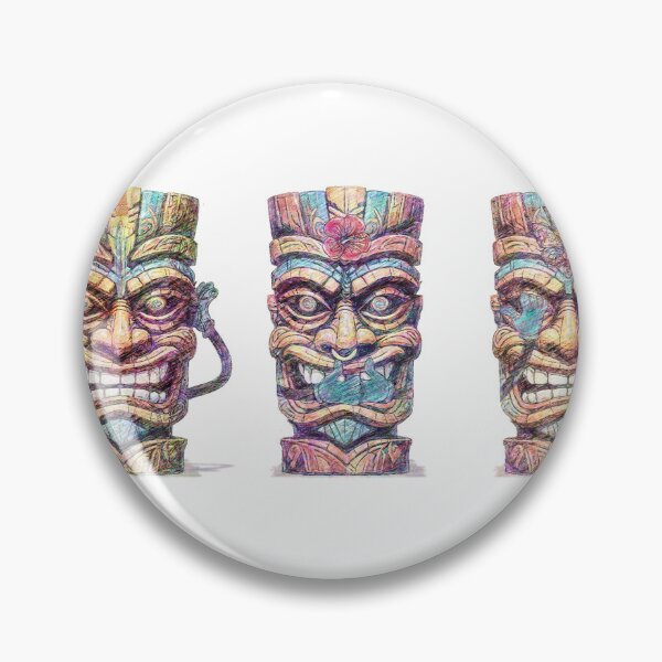 Item preview, Retro Tiki Wise statues designed and sold by Hen-C-Art.