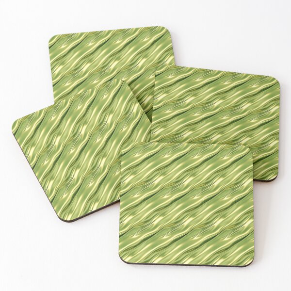 Item preview, Emerald Green Metallic Waves designed and sold by patternicco.