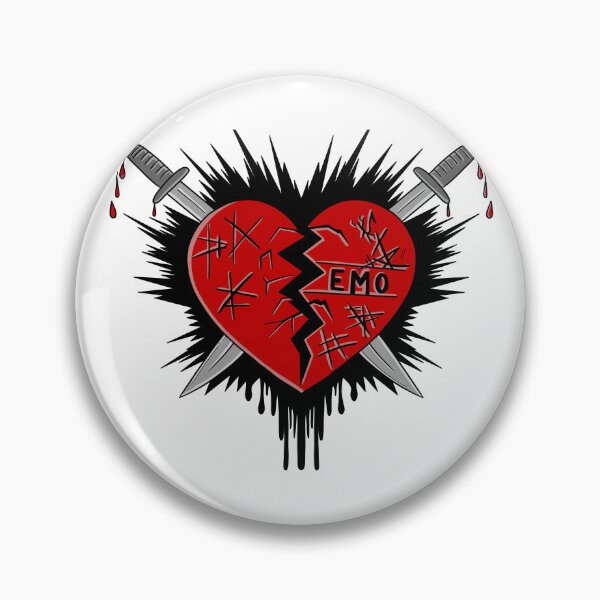 Item preview, Emo Heart designed and sold by LovesickLobotomy.